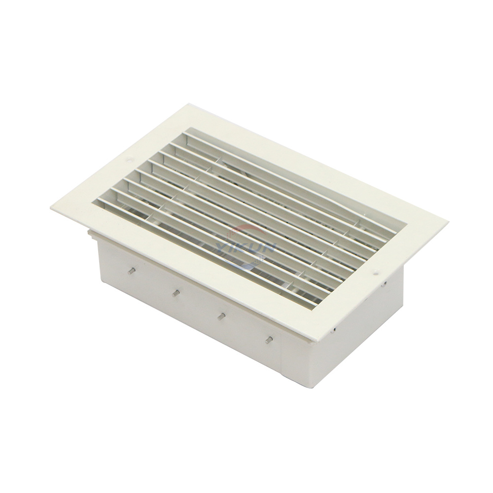 Aluminum single deflection louver air outlet