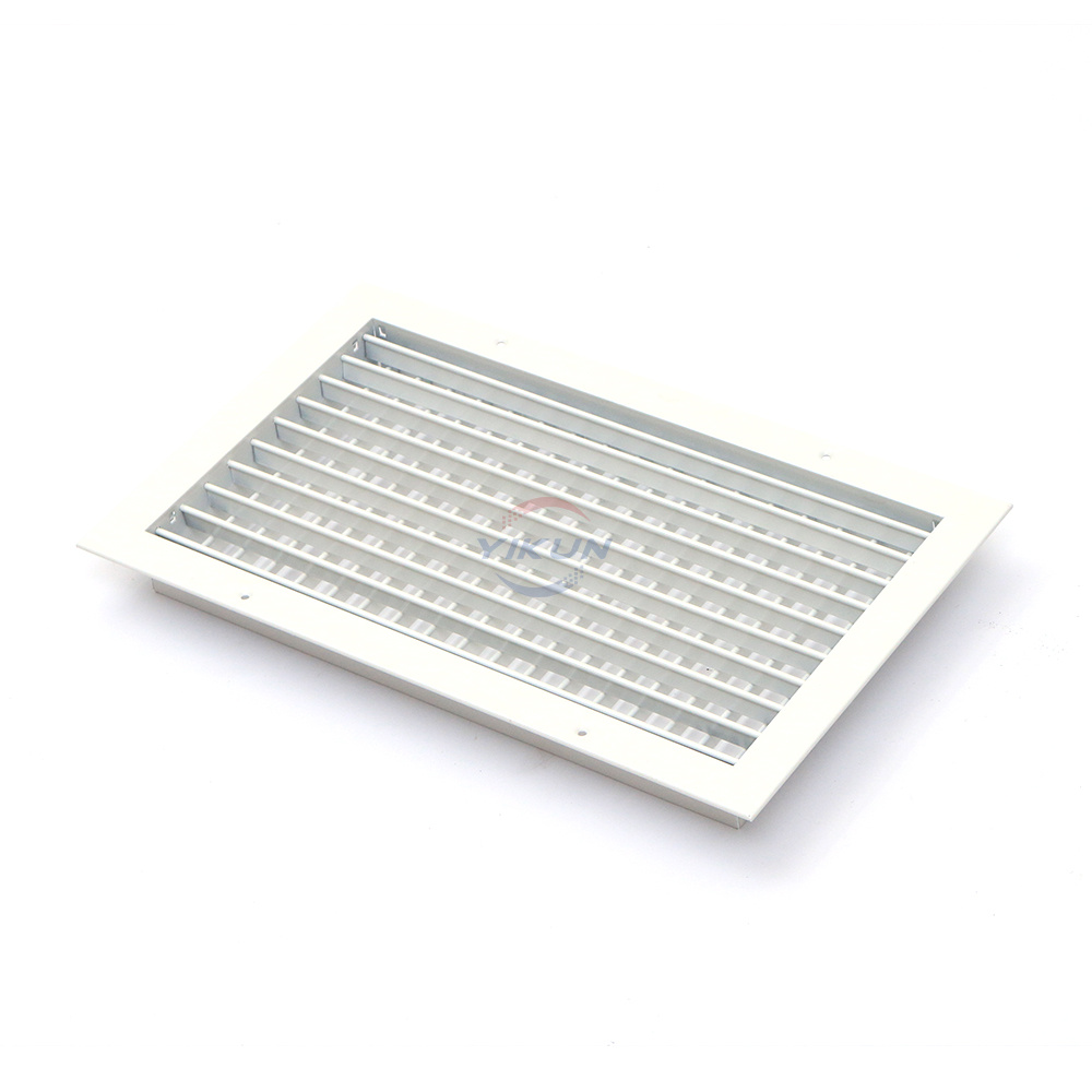 Aluminum double deflection louver air outlet